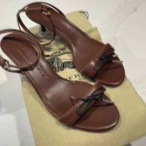 Burberry Kitten Heel Sandal